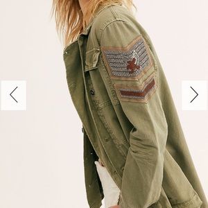 Army Green Free People Jacket